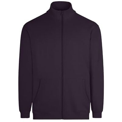 Mukua SZ270U Cooper; unisex huvtröja med dragkedja, mörk fjäderfärg; storlek L, Mörk plommon, L Mukua SZ270U Cooper; unisex huvtröja med dragkedja, mörk fjäderfärg; storlek L, Mörk plommon, L