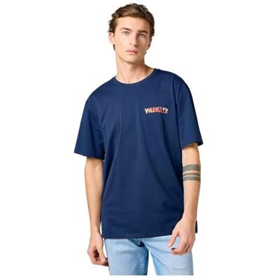 Wrangler Big Graphic Tee, marinblå, L Wrangler Big Graphic Tee, marinblå, L