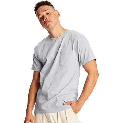 Hanes T-shirt för män (förpackning med 2), Light Steel (2 Pack), 3XL Hanes T-shirt för män (förpackning med 2), Light Steel (2 Pack), 3XL