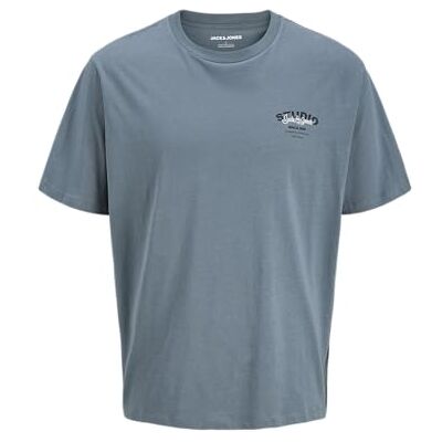 JACK & JONES Jjyuki Tee Ss Crew Neck Bf, Stormigt väder, M JACK & JONES Jjyuki Tee Ss Crew Neck Bf, Stormigt väder, M