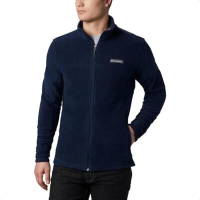 Columbia Herr Basin Trail Iii fleecejacka med full dragkedja, Kollegial Navy, XL Columbia Herr Basin Trail Iii fleecejacka med full dragkedja, Kollegial Navy, XL