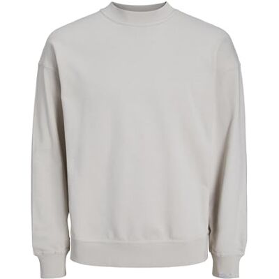 JACK & JONES Tröja med rund hals rund hals enfärgad, Månstråle, M JACK & JONES Tröja med rund hals rund hals enfärgad, Månstråle, M