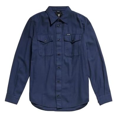 G-STAR RAW G-STAR Marina smala herrskjortor, Blå (Sartho Blue Gd D20165-d454-b597), XXL G-STAR RAW G-STAR Marina smala herrskjortor, Blå (Sartho Blue Gd D20165-d454-b597), XXL