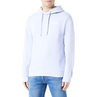 Replay herr hoodie, 667 Bright Periwinkle, L Replay herr hoodie, 667 Bright Periwinkle, L
