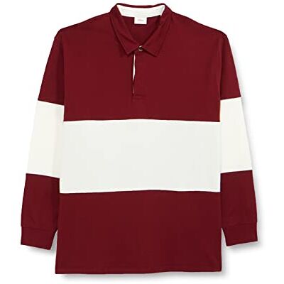 s.Oliver Big Size Långärmad pikétröja för män, röd, 3XL s.Oliver Big Size Långärmad pikétröja för män, röd, 3XL