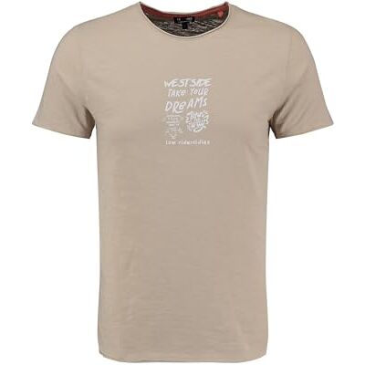 KEY LARGO KEYLARGO Herr T-shirt MT KLWEST Side Round, Beige (1004), L KEY LARGO KEYLARGO Herr T-shirt MT KLWEST Side Round, Beige (1004), L