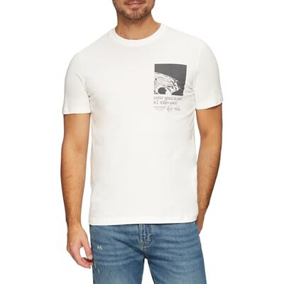 s.Oliver T-shirt för män med tryck på framsidan, 01d2, XXL s.Oliver T-shirt för män med tryck på framsidan, 01d2, XXL