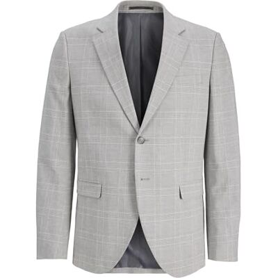 JACK & JONES Herr Jprriviera Linen Blazer Slim Fit Sn, Chiseled Stone, 46 JACK & JONES Herr Jprriviera Linen Blazer Slim Fit Sn, Chiseled Stone, 46