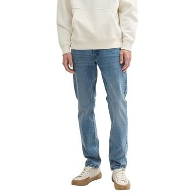 TOM TAILOR Denim män Piers Slim Jeans, 10171 – Light Stone Blue Black Denim, 28W / 32L TOM TAILOR Denim män Piers Slim Jeans, 10171 – Light Stone Blue Black Denim, 28W / 32L