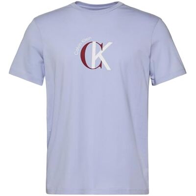 Calvin Herr SS 30S WHSL CKJ 2TONE CK grafisk LV14RE829G grafiska t-shirts, lila (Casual Blue), M, Lila (Casual blå), M Calvin Herr SS 30S WHSL CKJ 2TONE CK grafisk LV14RE829G grafiska t-shirts, lila (Casual Blue), M, Lila (Casual blå), M