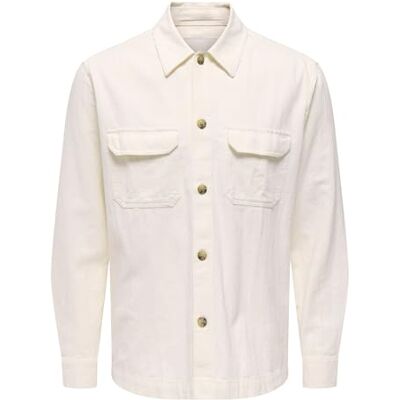 Only & Sons Onscolt Reg L/S 0570 Shirt Noos, Gardenia, XL Only & Sons Onscolt Reg L/S 0570 Shirt Noos, Gardenia, XL
