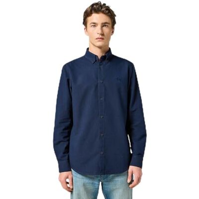 Wrangler Oxford skjorta skjorta för män, mörk marinblå, S Wrangler Oxford skjorta skjorta för män, mörk marinblå, S