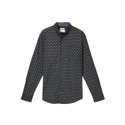 TOM TAILOR herrskjorta, 36037 – Marin Triangeldesign, XL TOM TAILOR herrskjorta, 36037 – Marin Triangeldesign, XL