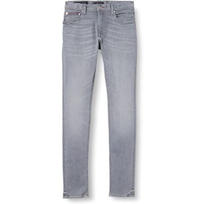 Tommy Hilfiger Mäns XTR Slim Layton Pstr Brook grå jeans, Brook Grå, 28W x 36L Tommy Hilfiger Mäns XTR Slim Layton Pstr Brook grå jeans, Brook Grå, 28W x 36L