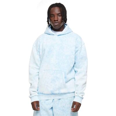 Urban Classics Huvtröja för män, handduk tvättad huvtröja, balticblue 4XL Urban Classics Huvtröja för män, handduk tvättad huvtröja, balticblue 4XL