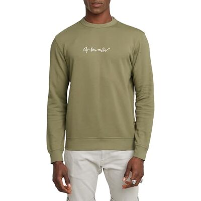 G-STAR RAW G-Script Logo R tröja för män, Grön (Ensis Green D26407-d257-6057), L G-STAR RAW G-Script Logo R tröja för män, Grön (Ensis Green D26407-d257-6057), L