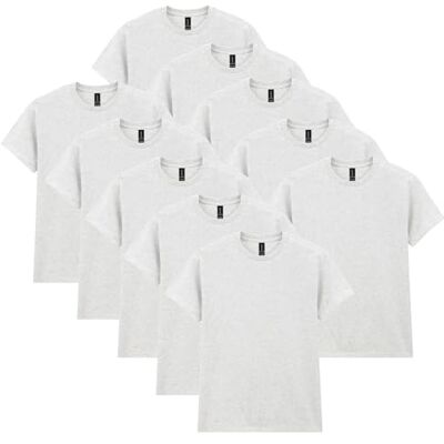 Gildan herr T-shirt Tung T-shirt i bomull, stil G5000, Askgrått, S Gildan herr T-shirt Tung T-shirt i bomull, stil G5000, Askgrått, S
