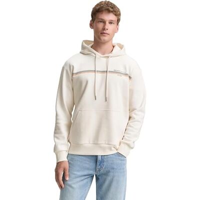 TOM TAILOR Denim herr sweatshirt, 10348 – Gardenia vit, L TOM TAILOR Denim herr sweatshirt, 10348 – Gardenia vit, L