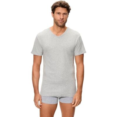 Abanderado Herr Manga Corta Térmico Algodón de Invierno termisk kortärmad t-shirt, grå, melerad, Estándar Abanderado Herr Manga Corta Térmico Algodón de Invierno termisk kortärmad t-shirt, grå, melerad, Estándar