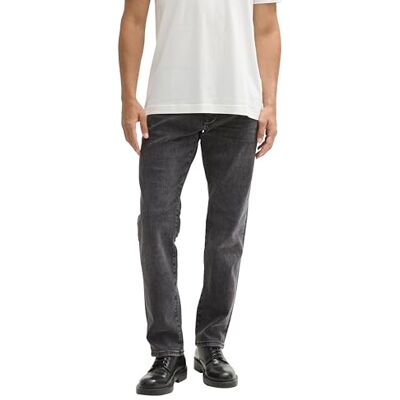 TOM TAILOR Marvin raka jeans för män, 10213 – Clean Mid Stone Grey Denim, 30W / 34L TOM TAILOR Marvin raka jeans för män, 10213 – Clean Mid Stone Grey Denim, 30W / 34L