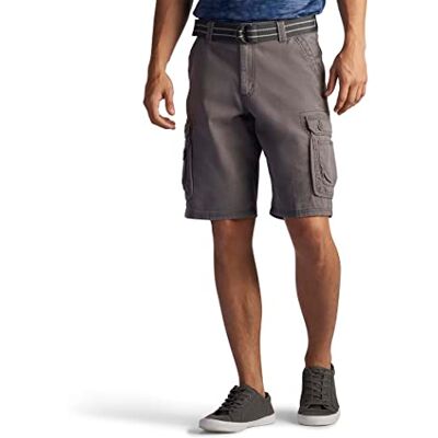 Lee Dungarees New Belted Wyoming cargoshorts för män, ånga, 32 Lee Dungarees New Belted Wyoming cargoshorts för män, ånga, 32