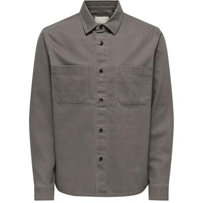 Only & Sons Onstimes 0348 Reg Overshirt, Falk, XXL Only & Sons Onstimes 0348 Reg Overshirt, Falk, XXL