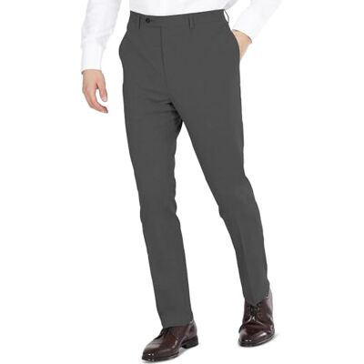 DKNY Modern passform för män, högpresterande separat affärskostym jacka, antracit massiv, 54 kort DKNY Modern passform för män, högpresterande separat affärskostym jacka, antracit massiv, 54 kort
