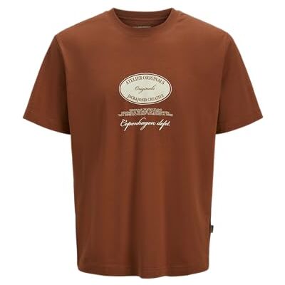 JACK & JONES Jorboston Front Back Tee Ss Crew Neck, Arabian krydda, M JACK & JONES Jorboston Front Back Tee Ss Crew Neck, Arabian krydda, M