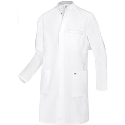 BP Med Coats 1747-684-21 läkarkappa för män – långärmad – 48% bomull, 48% polyester, 4% elastolefin – normal passform – storlek: 52 n – färg: vit BP Med Coats 1747-684-21 läkarkappa för män – långärmad – 48% bomull, 48% polyester, 4% elastolefin – normal passform – storlek: 52 n – färg: vit