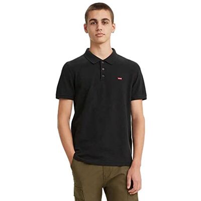 Levi's herr T-Shirt Housemark Polo, Mineral Black, XS Levi's herr T-Shirt Housemark Polo, Mineral Black, XS