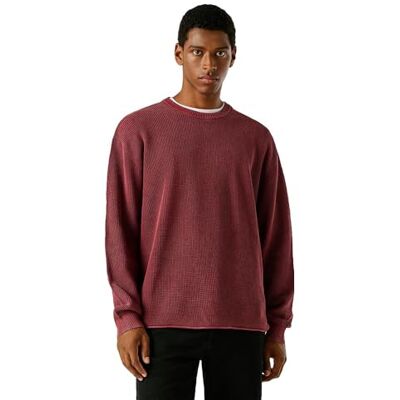 Pepe Jeans Herr Frank Stickat, Röd (Vinbär RÖD), M, Röd (vinbär röd), M Pepe Jeans Herr Frank Stickat, Röd (Vinbär RÖD), M, Röd (vinbär röd), M