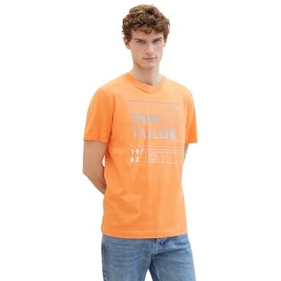TOM TAILOR T-shirt för män, 22195 – Fruktig melon orange, M TOM TAILOR T-shirt för män, 22195 – Fruktig melon orange, M