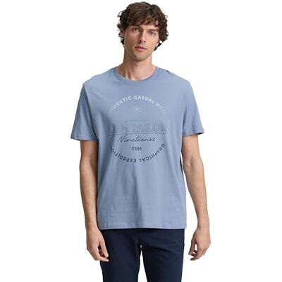 TOM TAILOR 1046876 T-tröja, 37533-Var blå, M herr, 37533 Var blå, M TOM TAILOR 1046876 T-tröja, 37533-Var blå, M herr, 37533 Var blå, M