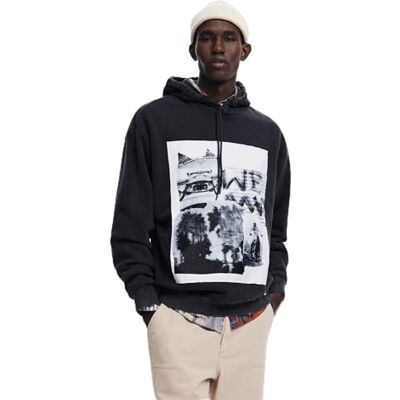 Desigual Sweat_Cross, 2000 Svart, XL, svart, XL Desigual Sweat_Cross, 2000 Svart, XL, svart, XL