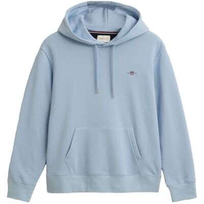 GANT Herr logo huvtröja, Färsk blå, 3XL GANT Herr logo huvtröja, Färsk blå, 3XL