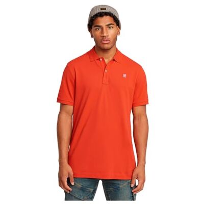 G-STAR RAW Dunda Overdyed Slim pikétröja, Röd (Lt Antic Red D11595-5864-b439), S G-STAR RAW Dunda Overdyed Slim pikétröja, Röd (Lt Antic Red D11595-5864-b439), S