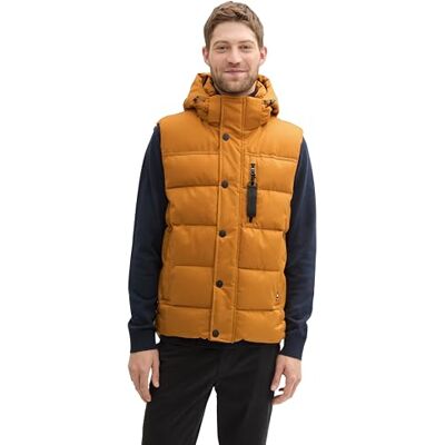 TOM TAILOR herr 1041322 väst, 10821-peanut smör brun, S, 10821 – Jordnötsmör brun, S TOM TAILOR herr 1041322 väst, 10821-peanut smör brun, S, 10821 – Jordnötsmör brun, S