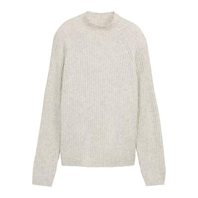 TOM TAILOR Denim damtröja, 10396 – marmor beige melerad, XS TOM TAILOR Denim damtröja, 10396 – marmor beige melerad, XS