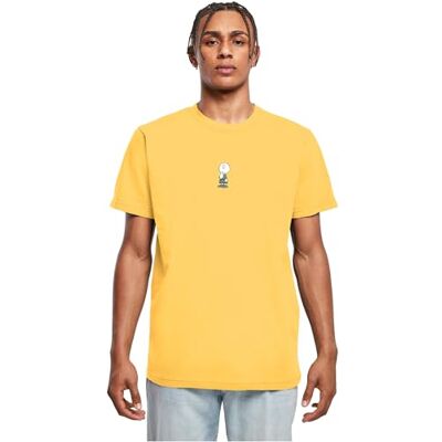 MERCHCODE herr toppar Peanuts – Charlie Brown T-shirt rund hals, normal passform, bomull 100 percent, L, Taxi gul, L MERCHCODE herr toppar Peanuts – Charlie Brown T-shirt rund hals, normal passform, bomull 100 percent, L, Taxi gul, L