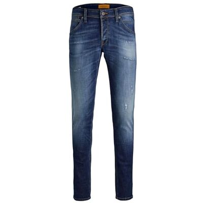 JACK & JONES Male Plus Size Slim Fit Jeans Glenn Fox GE 348, Jeans, blå, 48W / 34L JACK & JONES Male Plus Size Slim Fit Jeans Glenn Fox GE 348, Jeans, blå, 48W / 34L
