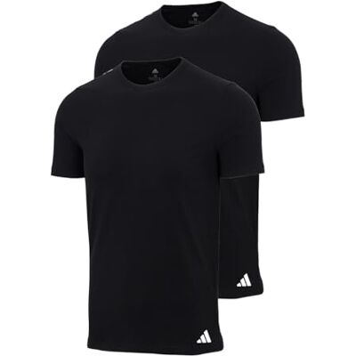adidas herr Herren Unterwäsche Crew Neck Shirt (2pk) Active Flex Cotton Undertröja adidas herr Herren Unterwäsche Crew Neck Shirt (2pk) Active Flex Cotton Undertröja