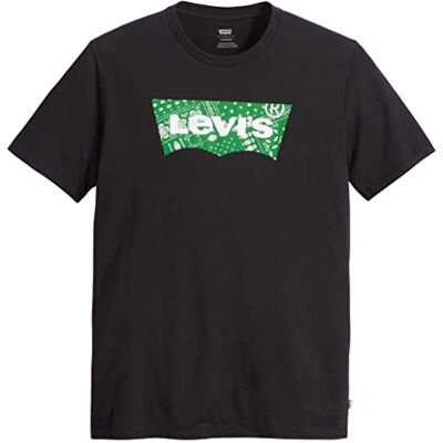 Levi's herr T-tröja Graphic Crewneck Tee, Filled Bw Caviar, XS Levi's herr T-tröja Graphic Crewneck Tee, Filled Bw Caviar, XS