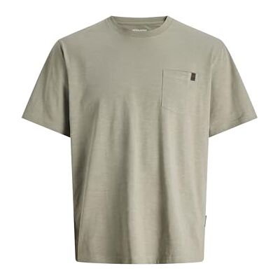 JACK & JONES Jjedover Slub Tee Ss Noos, Vetiver, XL JACK & JONES Jjedover Slub Tee Ss Noos, Vetiver, XL