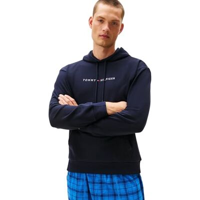 Tommy Hilfiger L/S herrtröja, Blå (ökenhimmel), M Tommy Hilfiger L/S herrtröja, Blå (ökenhimmel), M