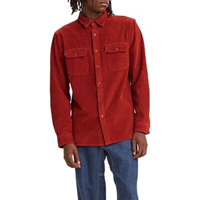 Levi's Jackson Worker skjorta för män, Aura Orange Gd Mt, XL Levi's Jackson Worker skjorta för män, Aura Orange Gd Mt, XL