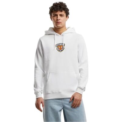 Tee Detroit Tiger Head Hoody, Vit, M Tee Detroit Tiger Head Hoody, Vit, M