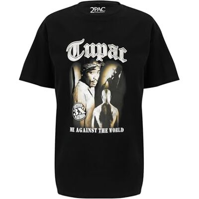 Tee Herr Tupac Matw Sepia oversize t-shirt, svart, XXL Tee Herr Tupac Matw Sepia oversize t-shirt, svart, XXL