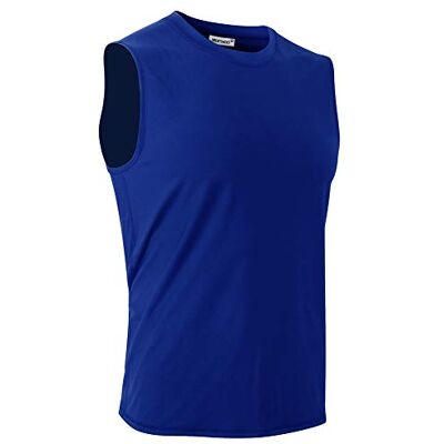 MeetHoo Mäns tanktopp, muskelskjortor, tankskjorta, ärmlös skjorta, armhålsskjorta, snabbtorkande undertröja, gym, löpning för män, 1 Blå, M MeetHoo Mäns tanktopp, muskelskjortor, tankskjorta, ärmlös skjorta, armhålsskjorta, snabbtorkande undertröja, gym, löpning för män, 1 Blå, M