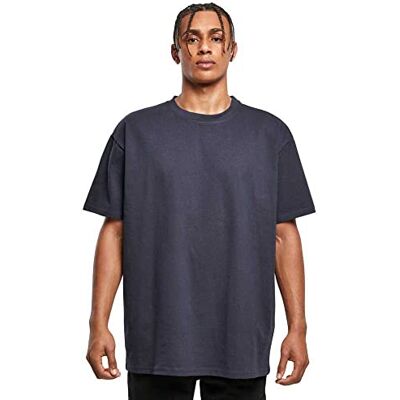 Build Your Brand T-shirt för män, tung oversize t-shirt, basic t-shirt för män, överdimensionerad passform, bomull, storlekar XS – 5XL, marinblå, M Build Your Brand T-shirt för män, tung oversize t-shirt, basic t-shirt för män, överdimensionerad passform, bomull, storlekar XS – 5XL, marinblå, M