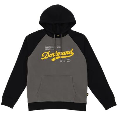 Dortmund Borussia BVB Hoodie Explorer svartgrå stl. L, svart, L Dortmund Borussia BVB Hoodie Explorer svartgrå stl. L, svart, L